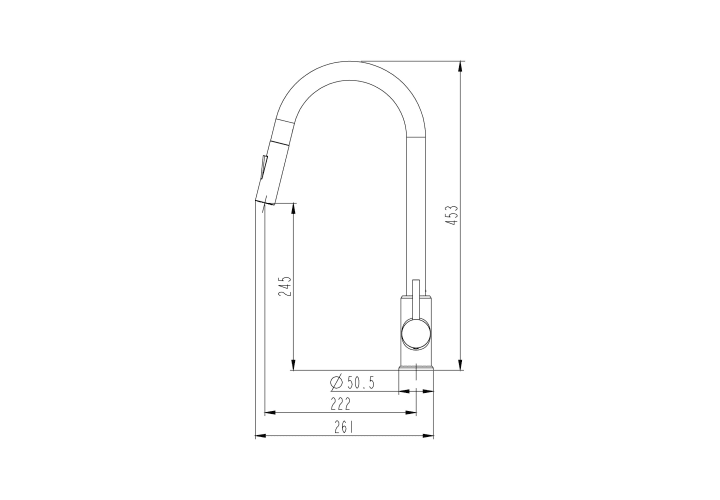 Grifo de cocina Round de GME croquis 10