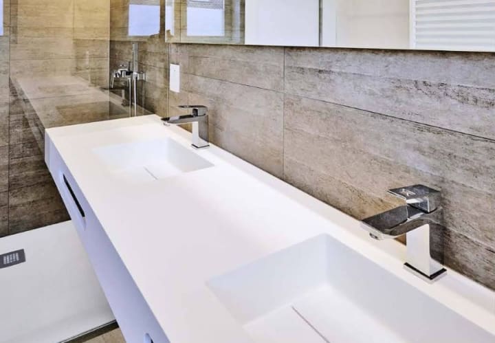 Lavabo suspendido Miami Bruntec ambiente 1