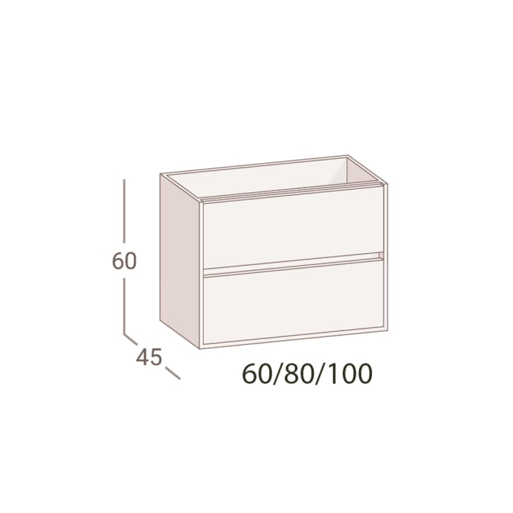 Mueble de baño Forty Torvisco croquis 12