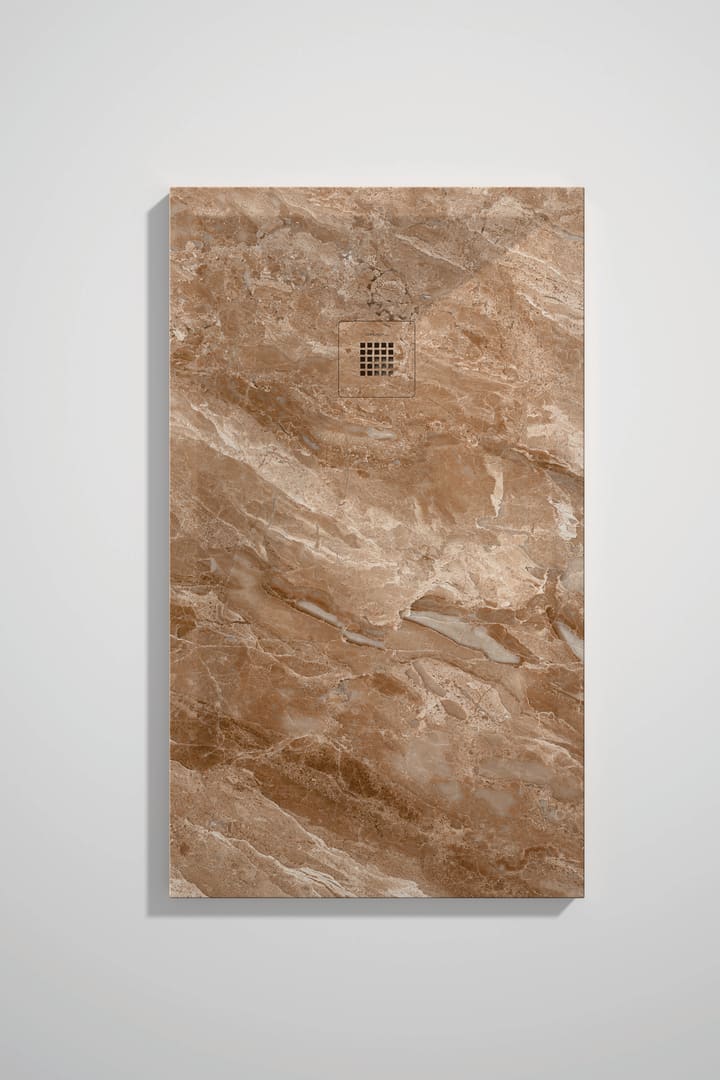 Platos de ducha de resina decorados Stone 3D Mármol Bruntec opción 21