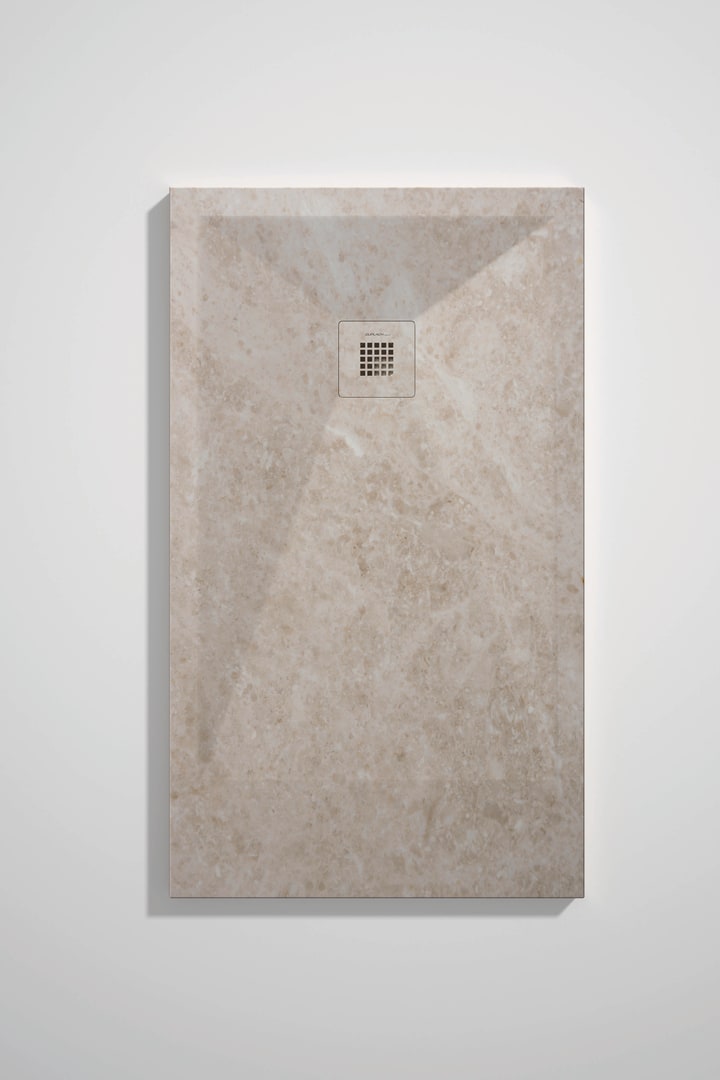Platos de ducha de resina decorados Stone 3D Mármol Bruntec opción 22