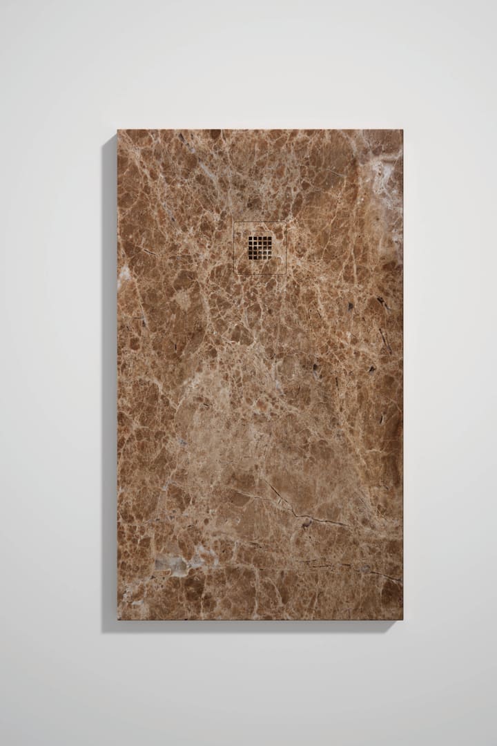 Platos de ducha de resina decorados Stone 3D Mármol Bruntec opción 18