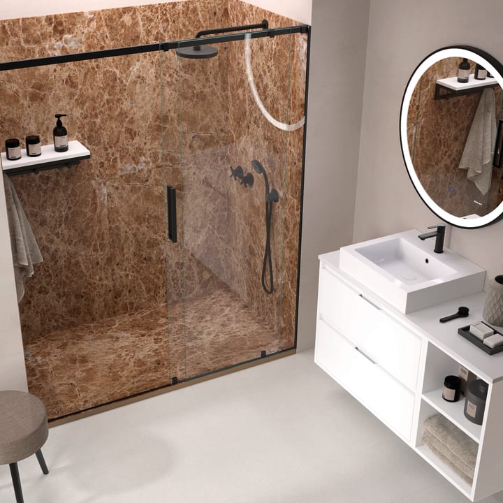 Platos de ducha de resina decorados Stone 3D Mármol Bruntec principal 7