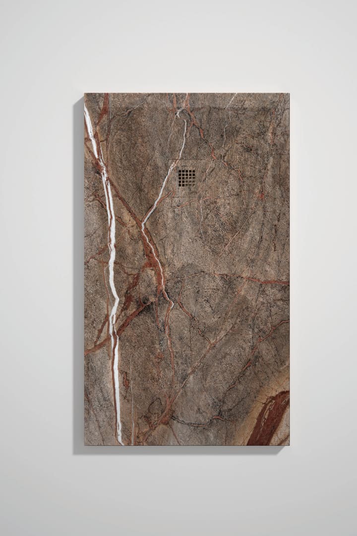 Platos de ducha de resina decorados Stone 3D Mármol Bruntec opción 23