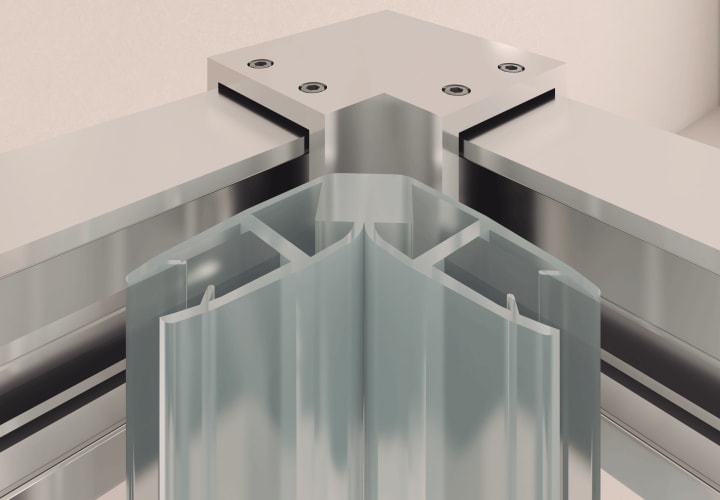 Mampara de ducha Elite 400 Bruntec detalle 3