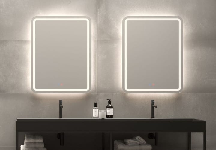 Espejo de baño con luz LED Grecia Ledimex principal 1