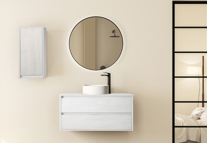 Mueble de baño con encimera de madera Boston Bruntec principal 4