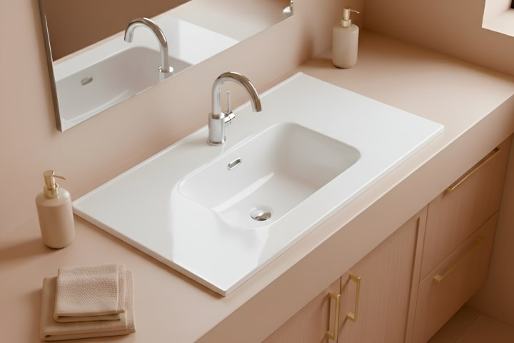 Lavabo encastrado Onix Bruntec ambiente 7