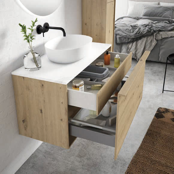 Conjunto mueble de baño Manchester Bruntec detalle 2