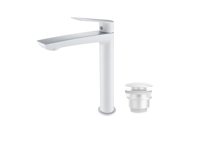 Pack Grifo de lavabo caño alto Lúxor Imex + Válvula click-clack principal 1