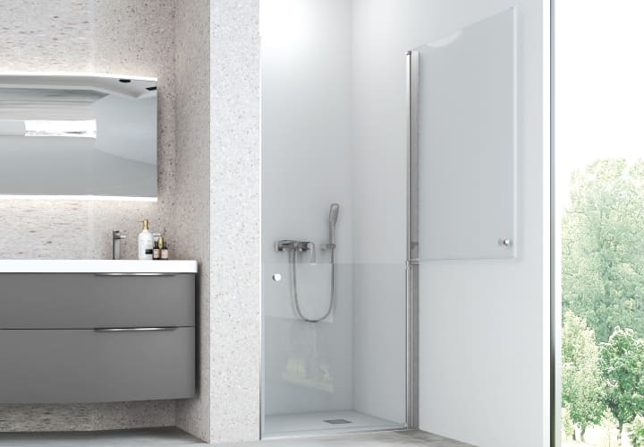 Mampara de ducha Aura de Bruntec detalle 4