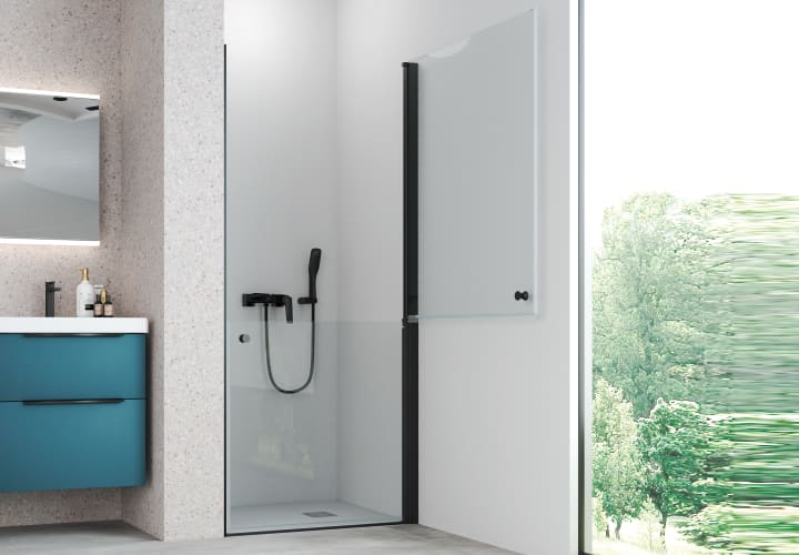 Mampara de ducha Aura de Bruntec detalle 5