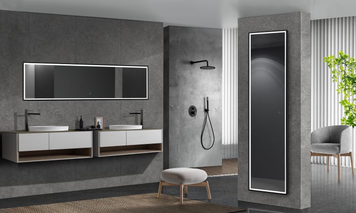 Espejo de baño con luz LED New York Ledimex ambiente 6