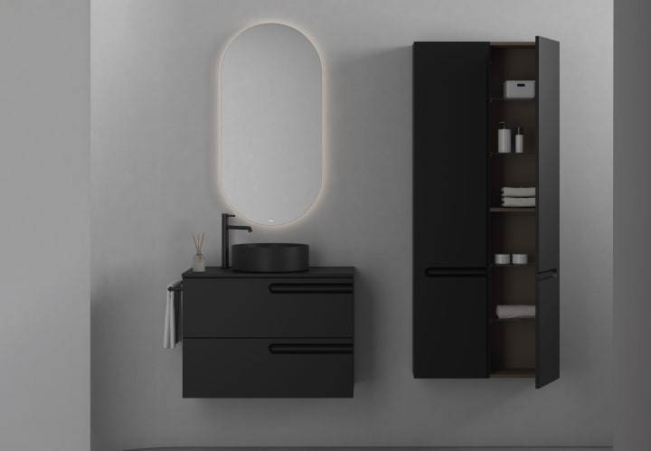 Mueble de baño con encimera de madera Econic Royo principal 4