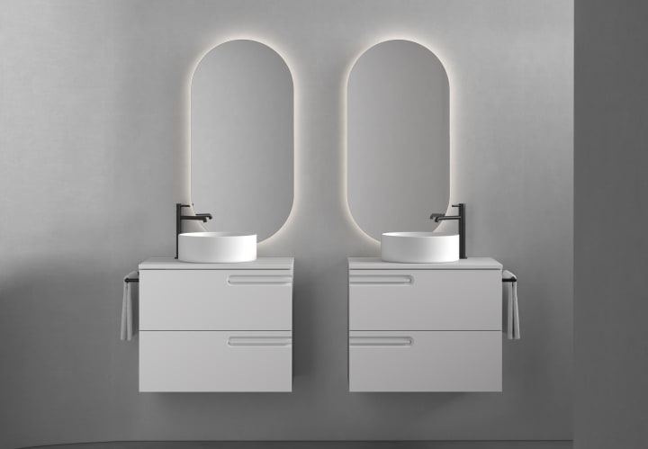 Mueble de baño con encimera de madera Econic Royo principal 3
