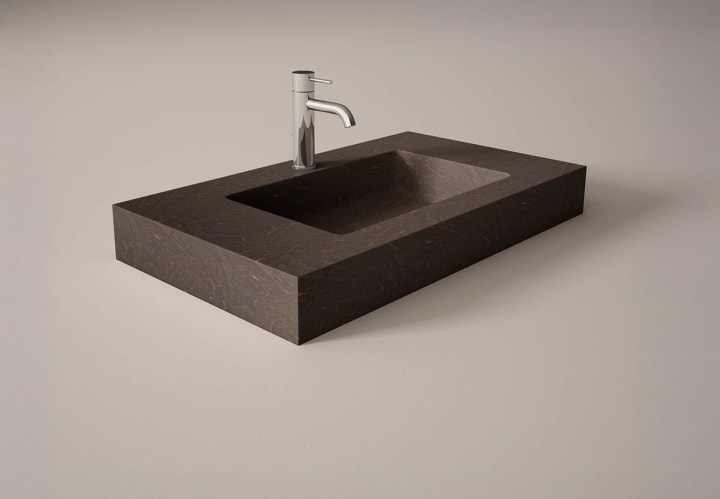Lavabo suspendido Piedra Viso principal 2