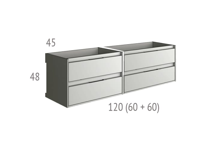 Conjunto mueble de baño Boston Bruntec croquis 7
