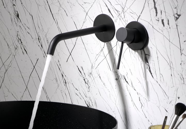 Pack grifo de lavabo empotrado Imex Milos + Válvula click-clack ambiente 8