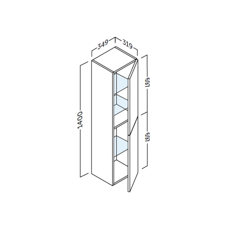 Columna de baño Landes Coycama croquis 8