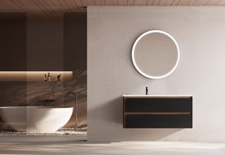 Conjunto mueble de baño Indico Viso ambiente 25