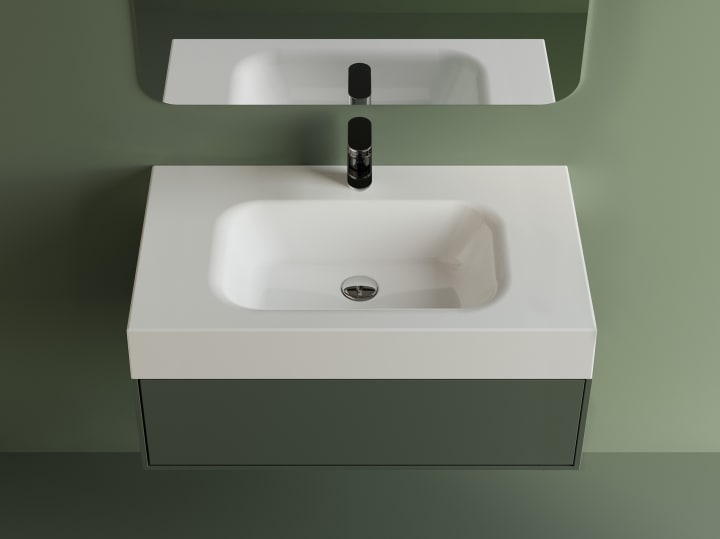 Lavabo suspendido Hebe Bruntec ambiente 1