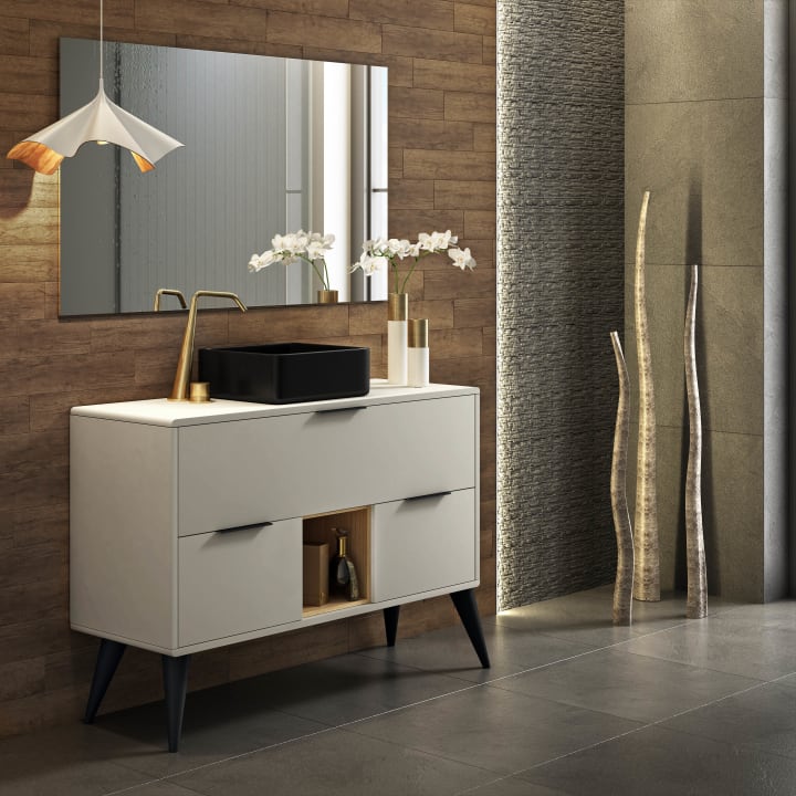 Mueble de baño con encimera de madera Vintass Campoaras principal 1