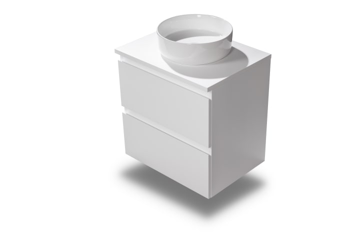 Mueble de baño pequeño Nivo Bruntec 2 cajones suspendido detalle 8