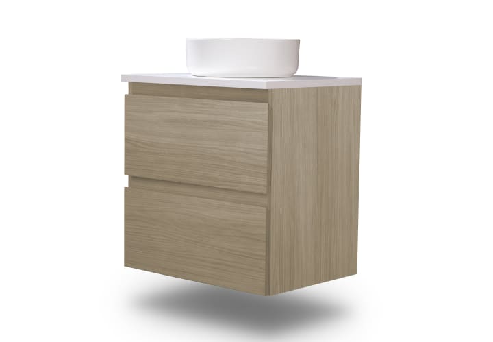 Mueble de baño pequeño Nivo Bruntec 2 cajones suspendido principal 3