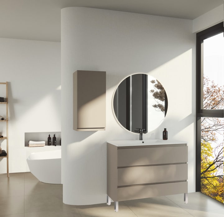Mueble de baño lacado Vilma Bruntec principal 2