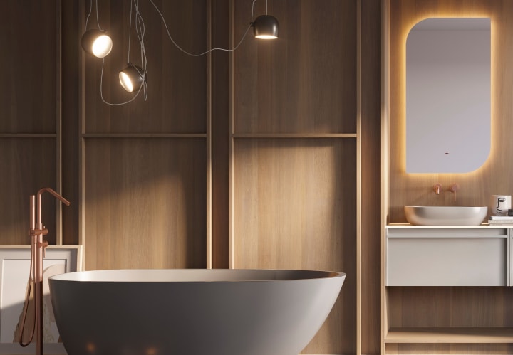 Espejo de baño con luz LED Cardiff Ledimex ambiente 4
