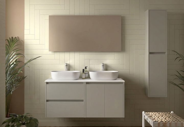 Mueble de baño con encimera de madera Noja Salgar principal 9