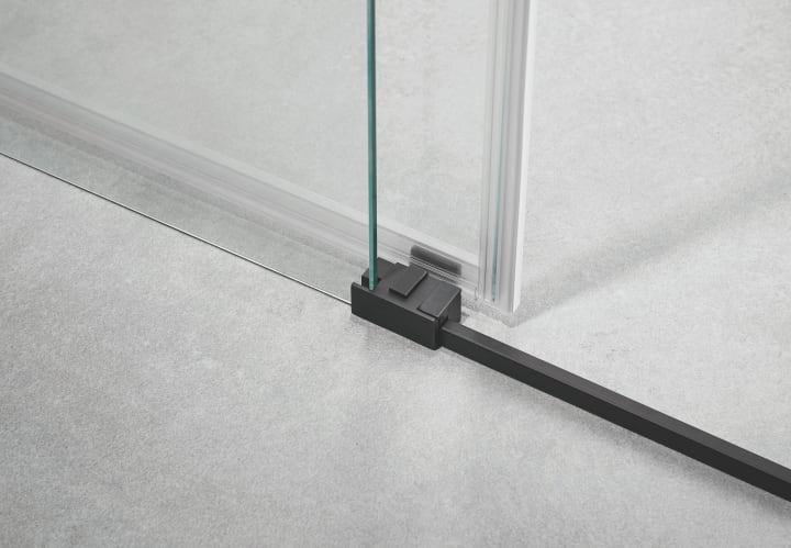 Mampara de bañera Basic negro mate GME detalle 2