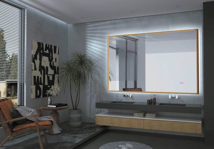 Espejo de baño con luz LED California Ledimex principal 2