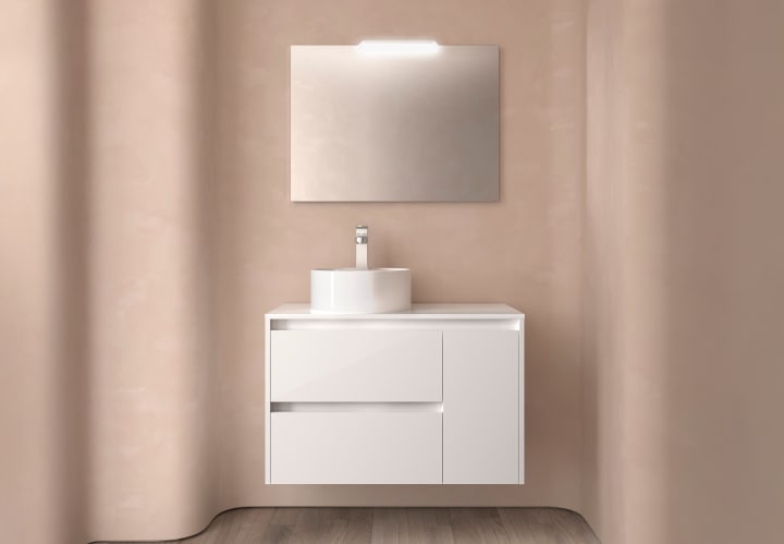 Mueble de baño con encimera de madera Noja Salgar principal 7