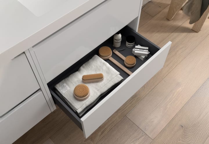 Mueble de baño con encimera de madera Noja Salgar detalle 10