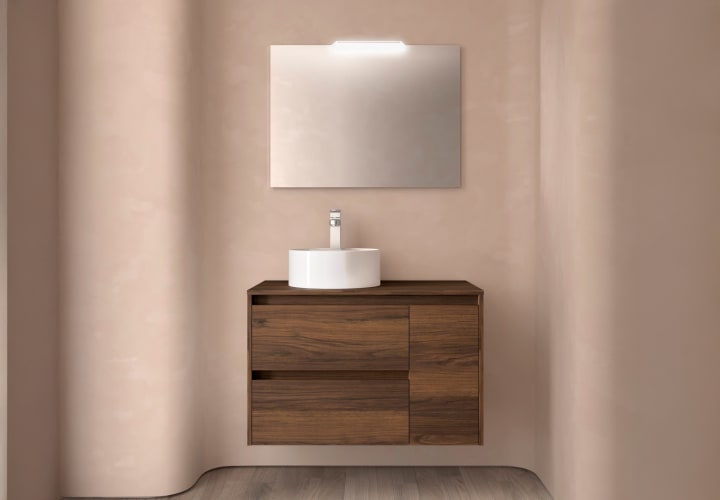 Mueble de baño con encimera de madera Noja Salgar principal 4