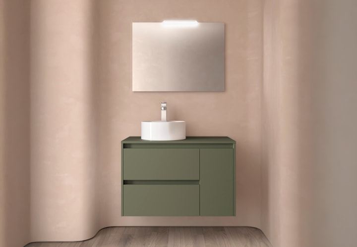 Mueble de baño con encimera de madera Noja Salgar principal 3