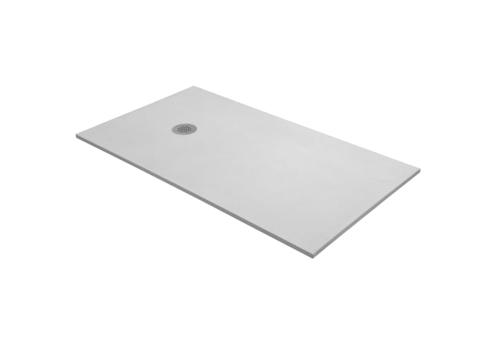 Plato de ducha Compac gris Bruntec detalle 2