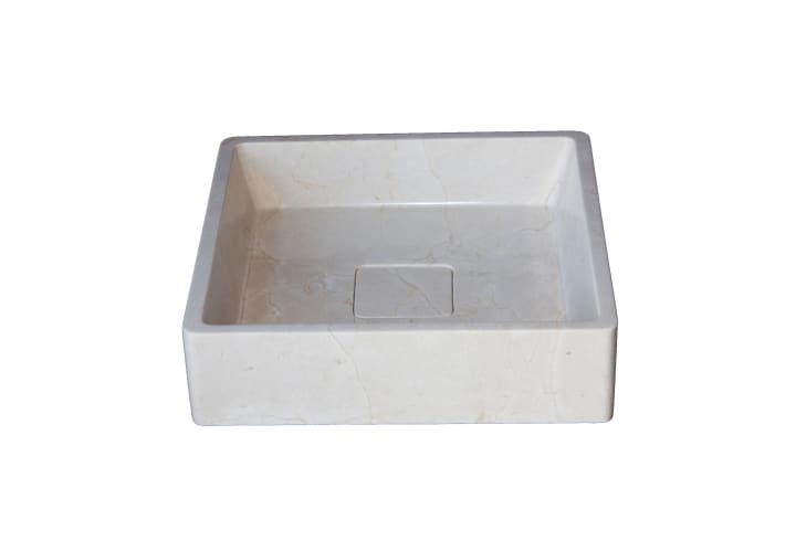 Lavabo de mármol natural Nilo Bruntec detalle 3