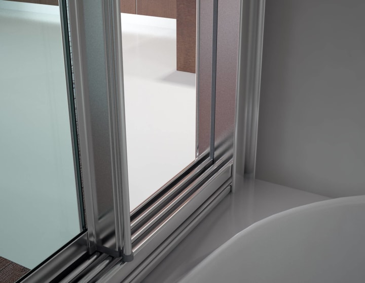 Mampara de bañera Bali Bruntec detalle 2