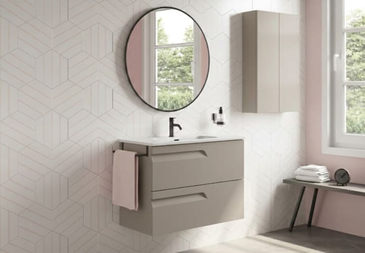 Conjunto mueble de baño fondo reducido 39 cm Vitale Royo principal 7