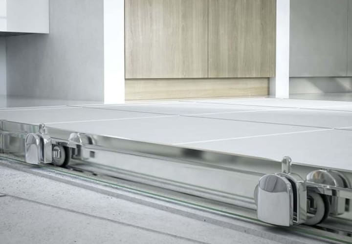 Mampara de ducha New Sabik perfil negro Bruntec detalle 5