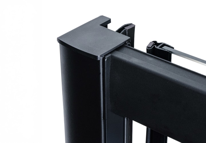 Mampara de ducha New Sabik perfil negro Bruntec detalle 2