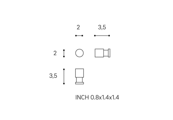 Percha de baño Architect Cosmic croquis 4