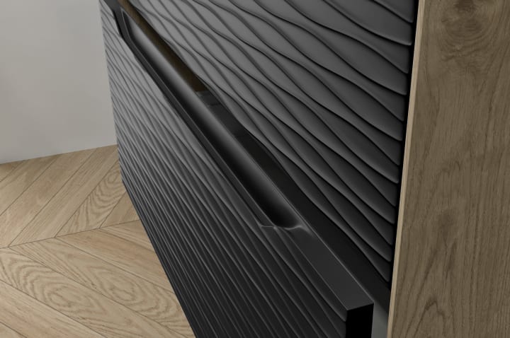 Mueble de baño con encimera de resina Sahara Coycama detalle 16