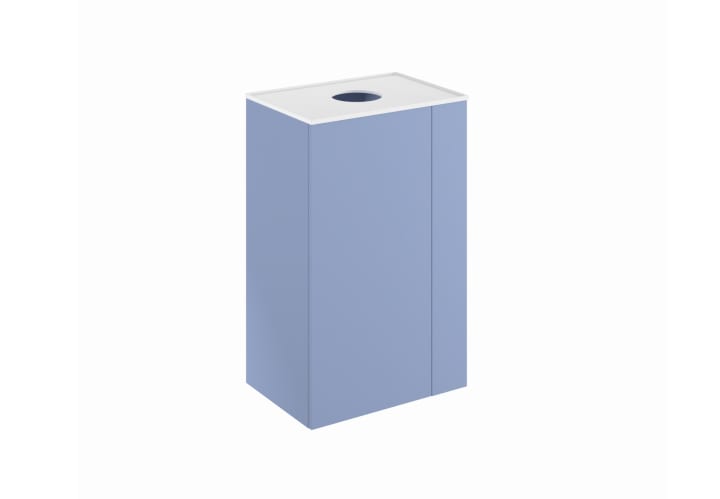 Mueble de baño con encimera solid surface fondo reducido Bassi Royo principal 10