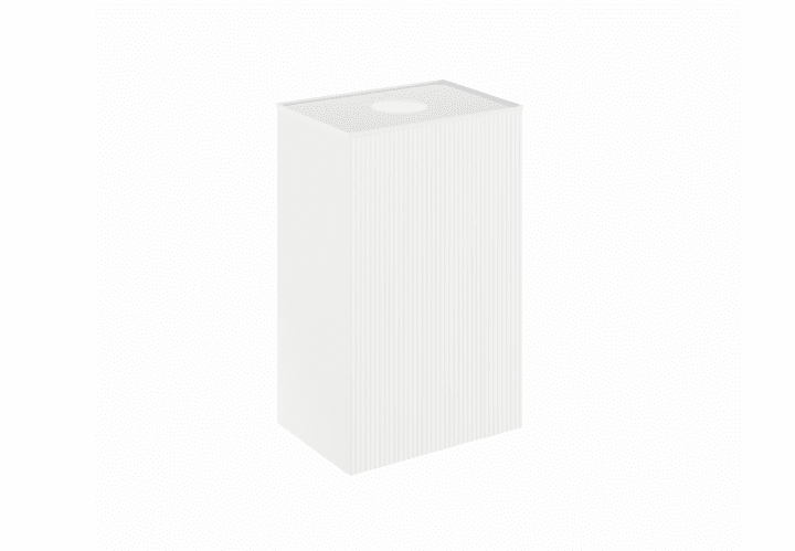 Mueble de baño con encimera solid surface fondo reducido Bassi Royo principal 14