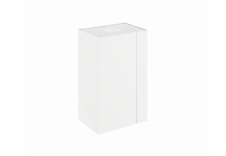 Mueble de baño con encimera solid surface fondo reducido Bassi Royo principal 8