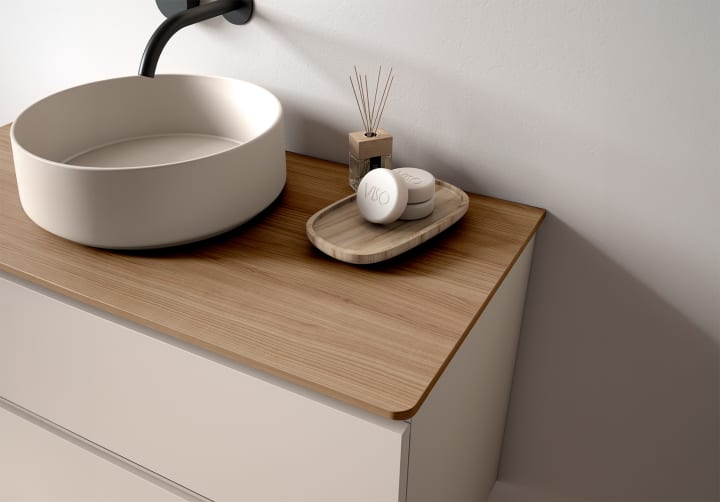 Mueble de baño con encimera de MDF Hidrófuga de madera Granada Visobath principal 4