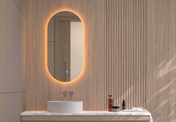 Espejo de baño con luz LED Denia Bruntec principal 4